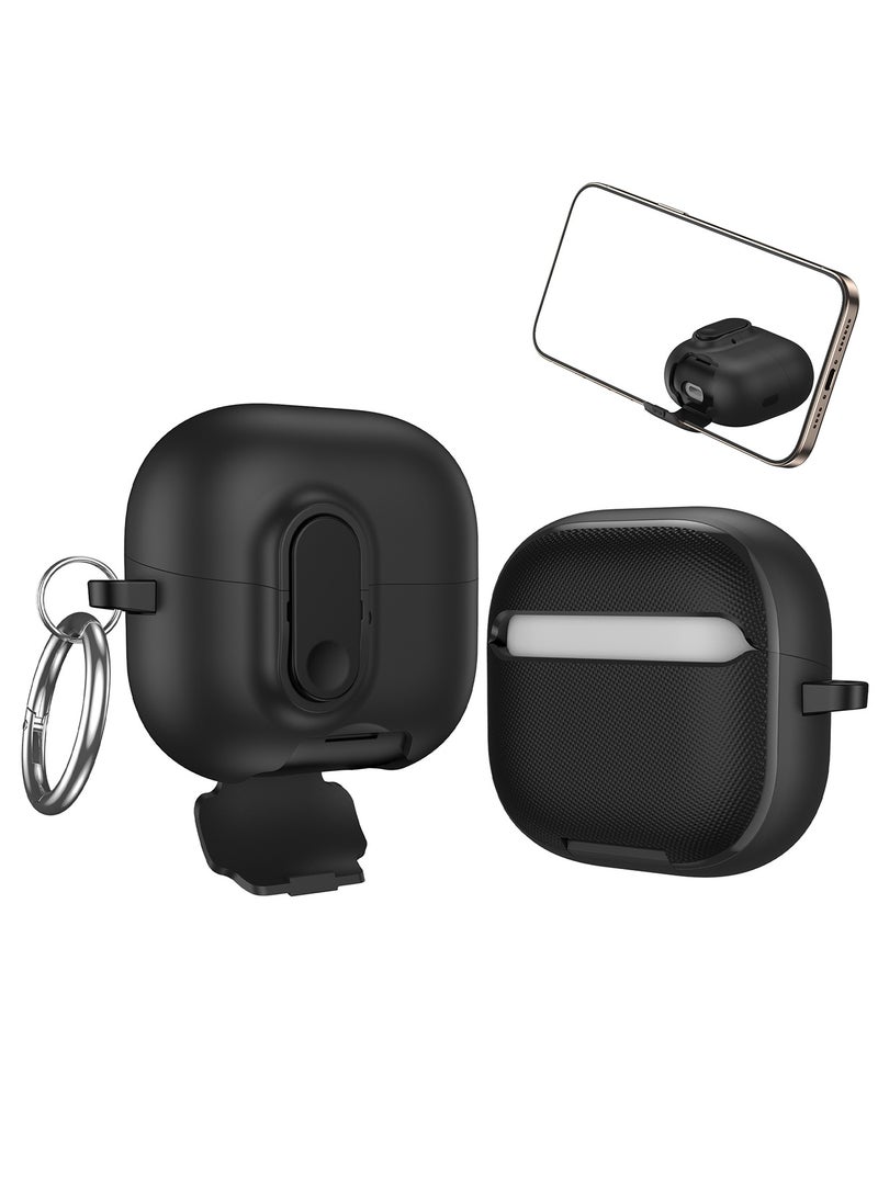 Adando Modern Lock Case for HUAWEI FreeClip 2 Cover, Mil-Rugged Protection with Secure Lock Shockproof Protective Case Cover for HUAWEI FreeClip 2 2025 (Black) - Image 1